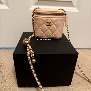 Chanel Small Vanity with Gold Chain